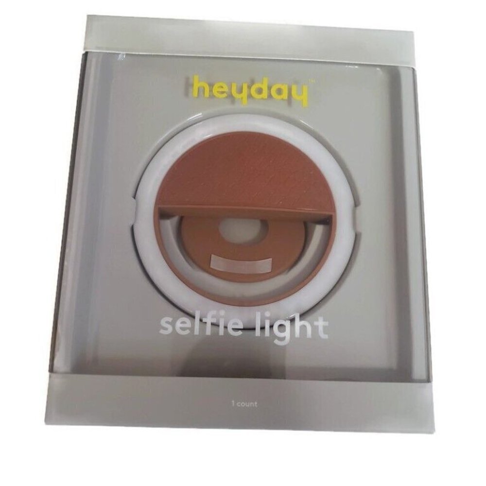heyday Lot of 3 Selfie Lights Light Brown Tan Snakeskin Design Stocking Stuffer
